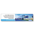 .015 White Plastic Punched Clip Bookmark - 1.875"x8.25", Full Color